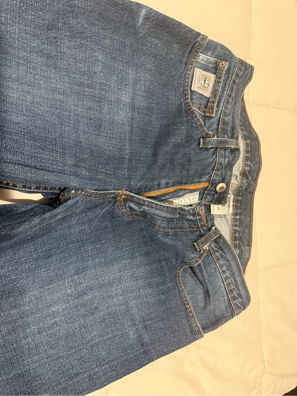 Cinch Men's Straight Leg Jeans in Medium Blue Denim